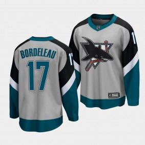 Thomas Bordeleau San Jose Sharks Special Edition Gray Reverse Retro Jersey Men