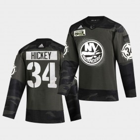 Thomas Hickey New York Islanders 2021 Military Night Camo Authentic Limited Jersey