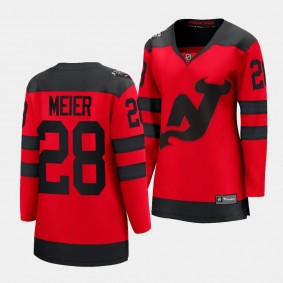 Timo Meier New Jersey Devils 2024 NHL Stadium Series Women Breakaway Player 28 Jersey