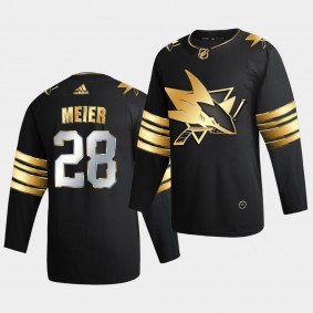 San Jose Sharks Timo Meier 2020-21 Golden Edition Limited Authentic Black Jersey