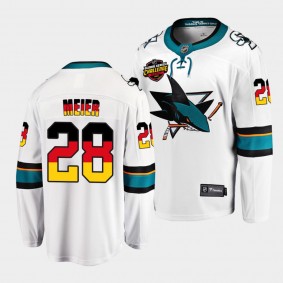 Timo Meier San Jose Sharks 2022 NHL Global Series White Germany Challenge Jersey