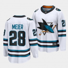 Timo Meier San Jose Sharks 2022-23 Away White The Evolve Jersey Men's