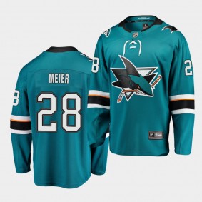 Timo Meier #28 Sharks 2018 Premier Home Men's Jersey