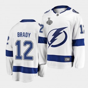 Tom Brady Tampa Bay Lightning Stanley Cup Champion Special Commemoration White Jersey