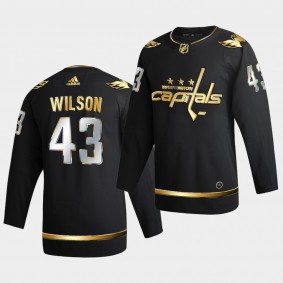 Washington Capitals Tom Wilson 2020-21 Golden Edition Limited Authentic Black Jersey