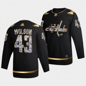 Tom Wilson #43 Capitals 2022 Stanley Cup Playoffs Diamond Edition Black Jersey