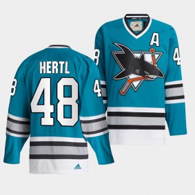 San Jose Sharks Tomas Hertl Team Classics #48 Teal Jersey Authentic