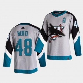 San Jose Sharks 2021 Reverse Retro Tomas Hertl Grey Special Edition Authentic Jersey