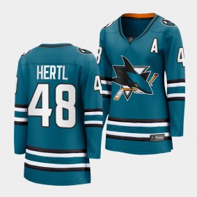 Tomas Hertl Sharks 2022-23 Home Premier Breakaway Women Jersey