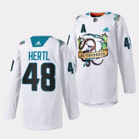 2023 Los Tiburones Tomas Hertl San Jose Sharks White #48 Special Jersey