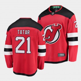 Tomas Tatar New Jersey Devils 2021 Home Red Player Men Jersey