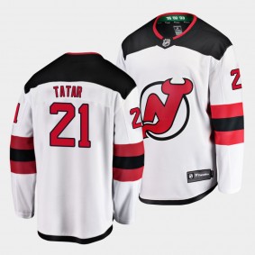 Tomas Tatar New Jersey Devils 2021 Away White Player Men Jersey