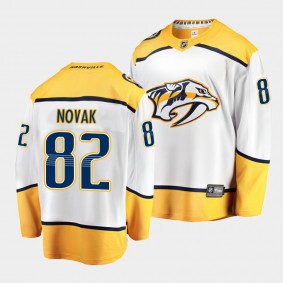 Tommy Novak Nashville Predators 2021-22 Away White Player Men Jersey