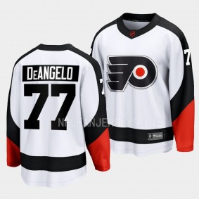 Philadelphia Flyers Tony DeAngelo Special Edition 2.0 2022 White Breakaway Retro Jersey Men's