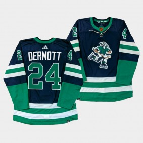 Vancouver Canucks 2022-23 Reverse Retro Travis Dermott #24 Navy Jersey PrimeGreen