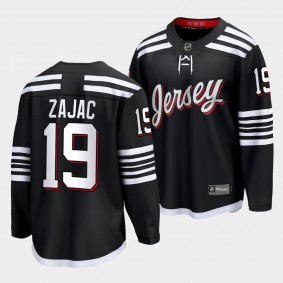 Travis Zajac New Jersey Devils 2022 Alternate Black Premier Jersey Men