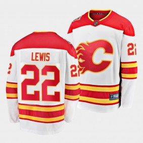 Trevor Lewis Calgary Flames 2021 Away 22 Jersey White Player