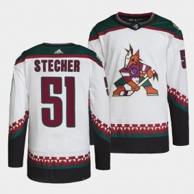 Arizona Coyotes Primegreen Authentic Troy Stecher #51 White Jersey Away