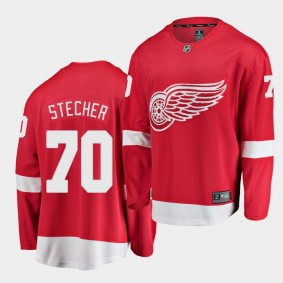 Troy Stecher Detroit Red Wings 2020-21 Home Men Red Breakaway Player Jersey