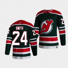 Ty Smith #24 Devils 2021-22 Reverse Retro Green Jersey