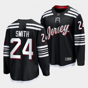 Ty Smith New Jersey Devils 2022 Alternate Black Premier Jersey Men