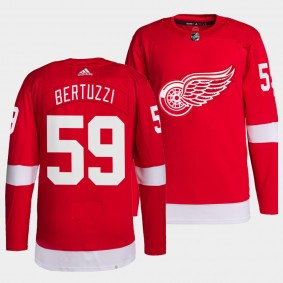 Tyler Bertuzzi #59 Red Wings Home Red Jersey 2021-22 Pro Authentic