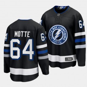 Tampa Bay Lightning Tyler Motte 2023-24 Alternate Black Premier Breakaway Jersey Men's