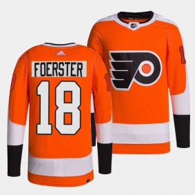 Tyson Foerster Philadelphia Flyers Home Orange #18 Primegreen Authentic Pro Jersey Men's