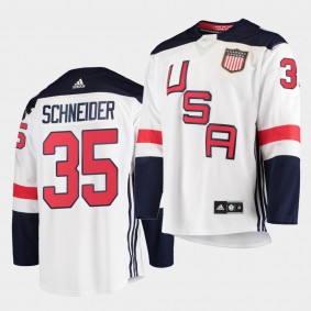 Cory Schneider USA 2016 World Cup of Hockey Jersey Premier Player White