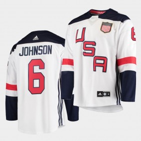 Erik Johnson USA 2016 World Cup of Hockey Jersey Premier Player White