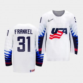 Aerin Frankel USA Team 2020 IIHF Women's World Championship Jersey Home White