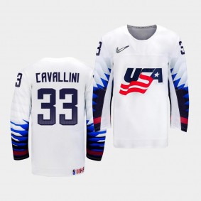 Alex Cavallini USA Team 2020 IIHF Women's World Championship Jersey Home White