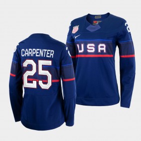 USA Women's Hockey 2022 Beijing Winter Olympic Alex Carpenter Women Away Jersey Navy