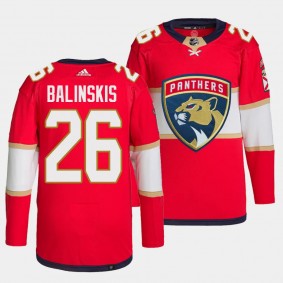 Uvis Balinskis Florida Panthers Home Red #26 Primegreen Authentic Pro Jersey Men's