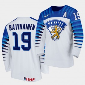 Veli-Matti Savinainen 2020 IIHF World Championship White Home Jersey