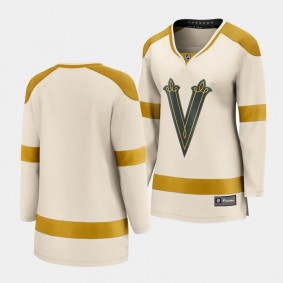 Vegas Golden Knights 2024 NHL Winter Classic Breakaway Women Cream Jersey