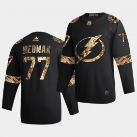 Victor Hedman Lightning #77 Python Skin 2021 Exclusive Edition Jersey Black