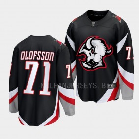 Buffalo Sabres Victor Olofsson Goathead Alternate 2022-23 Black Premier Breakaway Player Jersey Men's