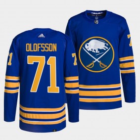 Sabres Home Victor Olofsson #71 Royal Jersey Authentic Primegreen