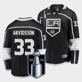 Viktor Arvidsson Los Angeles Kings 2022 Stanley Cup Playoffs Black #33 Jersey Home