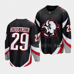 Buffalo Sabres Vinnie Hinostroza Goathead Alternate 2022-23 Black Premier Breakaway Player Jersey Men's