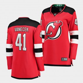 Vitek Vanecek Devils Home Breakaway Player Women Jersey