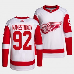 Vladislav Namestnikov Red Wings Away White Jersey #92 Primegreen Authentic Pro