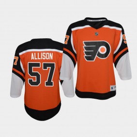 Wade Allison Youth Jersey Flyers Reverse Retro Orange Jersey