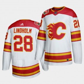 Elias Lindholm #28 Flames 2019 Heritage Classic Authentic Men's Jersey