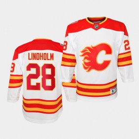 Elias Lindholm #28 Flames 2019 Heritage Classic Premier Youth Jersey