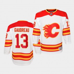 Johnny Gaudreau #13 Flames 2019 Heritage Classic Premier Youth Jersey