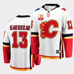 Johnny Gaudreau #13 Flames 40th Anniversary 2019-20 Away Men's Jersey