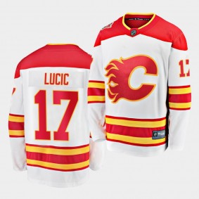 Milan Lucic #17 Flames 2019 Heritage Classic Breakaway Player Men's Jersey