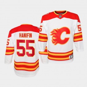 Noah Hanifin #55 Flames 2019 Heritage Classic Premier Youth Jersey